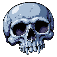 pirate flag skull  silver moonlit