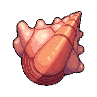 shell conch horn  glowing magical aura