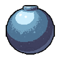 ship cannon ball  pearl decorated