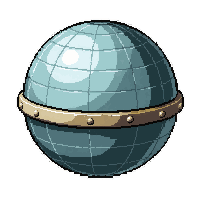 ship cannon ball  pristine gleaming