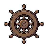ship wheel helm  freshly recovered