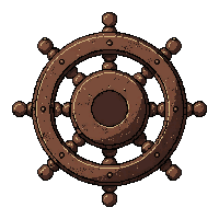 ship wheel helm  rusty ancient relic