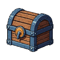 treasure chest sunken  glowing magical aura