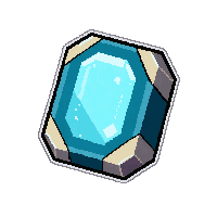 treasure map rolled  crystal clear gem