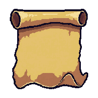 treasure map rolled  glowing magical aura