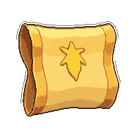treasure map rolled  gold leaf gilded