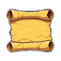 treasure map rolled  pristine gleaming