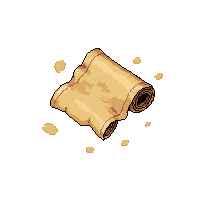 treasure map rolled  sand covered buried
