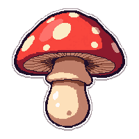 mushroom red spotted  blooming fresh