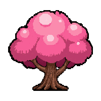 pink cherry blossom  magical glowing