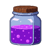 shrink purple  square wax sealed jar
