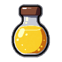 speed yellow  mushroom shaped bottle