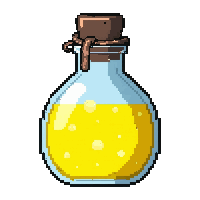 speed yellow  round bulb flask