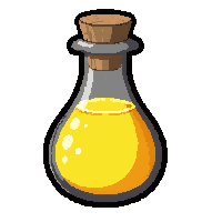 speed yellow  teardrop pendant vial