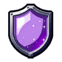 translucent shield bubble  surrounded by sparkles