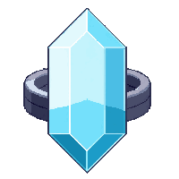 frost ice crystal ring  simple minimalist