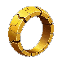 gold band simple  cracked damaged