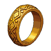 gold band simple  ornate filigree