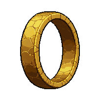 gold band simple  tarnished old