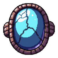 moonstone glowing ring  cracked damaged