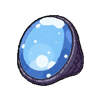 moonstone glowing ring  shiny polished