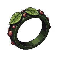 nature vine ring  shiny polished