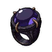 onyx black ring  cursed dark aura