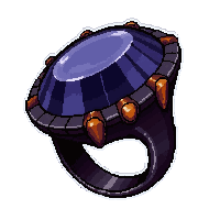 onyx black ring  enchanted magical glow