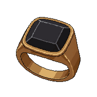 onyx black ring  legendary ancient