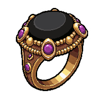 onyx black ring  ornate filigree