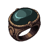 onyx black ring  tarnished old