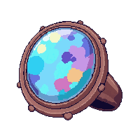 opal rainbow ring  simple minimalist