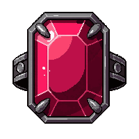 ruby red gem ring  cursed dark aura