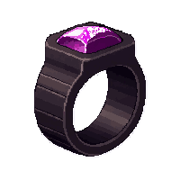 shadow dark ring  shiny polished
