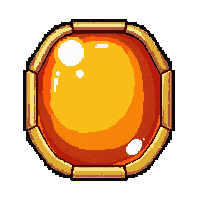 topaz orange ring  shiny polished