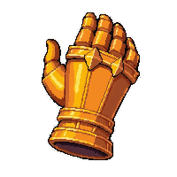gauntlet of strength  newly forged bright
