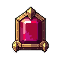 gauntlet of strength  ruby fire burning