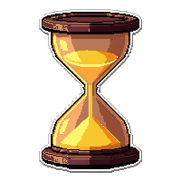 hourglass of time  golden radiant glow