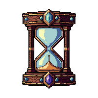hourglass of time  jewel encrusted ornate