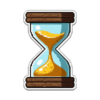 hourglass of time  shattered but repairing