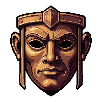 mask of disguise  ancient rune carved