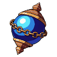 orb of power crystal  chained and sealed