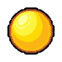 orb of power crystal  golden radiant glow