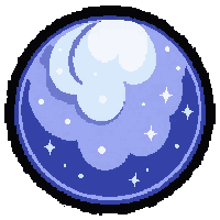 orb of power crystal  silver moonlight shine