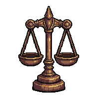scale of justice  awakened and active