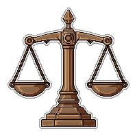 scale of justice  pristine divine light