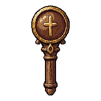 scepter of command  ancient rune carved