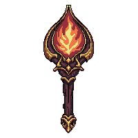 scepter of command  cursed ominous glow
