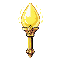 scepter of command  golden radiant glow