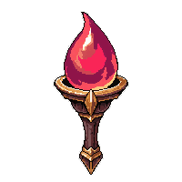 scepter of command  ruby fire burning